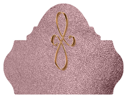 DARAY L 601 CP SH OR Copper Scroll Shimmer Orchid Background